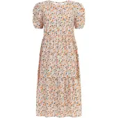 MO Zomerjurk crème / oranje / pink / zwart
