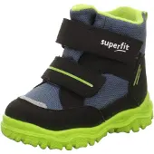 Superfit Snowboots 'Husky 1' duifblauw / kiwi / zwart / wit