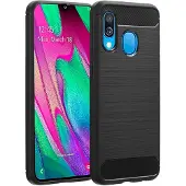 IMoshion Brushed Backcover voor de Samsung Galaxy A40 - Zwart