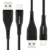 MOJOGEAR 2x MOJOGEAR USB-C naar USB kabel Extra Sterk [DUOPACK]