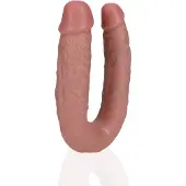 Realrock U-vormige dubbele dildo 12.7 cm - Bruin