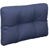 vidaXL Palletkussen 60x40x12 cm stof marineblauw