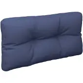 vidaXL Palletkussen 120x40x12 cm stof marineblauw