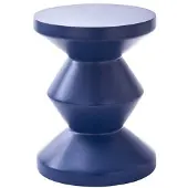 Pols Potten Bijzettafel Zig Zag Dark Blue
