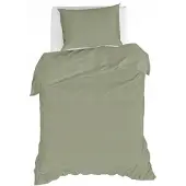 Fonq Fresh Dekbedovertrek Sage Green-140 x 200 / 220 cm | 1-Persoons