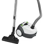 Bomann stofzuiger voor gebruik op de vloer, met energiebesparende 700 Watt | met 5-voudig microfiltersysteem | stofzuiger met zak | Omschakelbare vloerborstel en borstel-/voegmond | BS 9019 CB N, wit