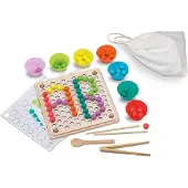 Cayro Beads And Clip Montessori Educational Toy Veelkleurig Kinderen