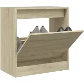 vidaXL Schoenenkast 60x34x63,5 cm bewerkt hout sonoma eikenkleurig