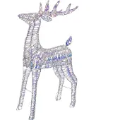 Intratuin Kerstfiguur Iris Rendier Met Verlichting 60 X 22 X 100 Cm
