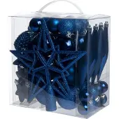 Intratuin Kerst Ornament Mix Troy Blauw D 3-20 Cm 50-delig