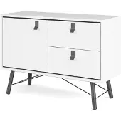 Ebuy24 Rye dressoir 1 deur, 2 lades mat wit.