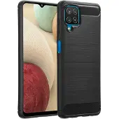 IMoshion Brushed Backcover voor de Samsung Galaxy A12 - Zwart