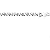 The Jewelry Collection Zilveren Armband geslepen gourmet 4 1001794 19 cm