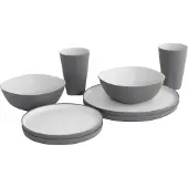 Outwell - Gala Geschirrr-Set 2 Personen - Bestekset grijs