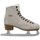 Roces - Suède Eco-Fur - Kunstschaatsen - Schaatsen Dames - Bruin - Warme Eco-Fur Voering & RVS IJzer - Maat EU 36