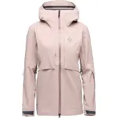 Black Diamond - Dames ski jassen - W Factor Shell Pale Mauve voor Dames van Wol - Maat S - Roze