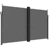 vidaXL Windscherm uittrekbaar 200x1000 cm antracietkleurig