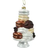 Décoris Cake glas l8b8h13.5 cm bruin kerst