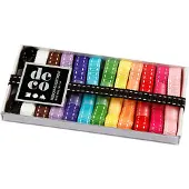 Creativ Company Creotime Linten 12 Stuks 1 M 10 Mm Multicolor/wit