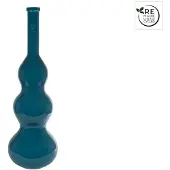 Coppens Vaas Bollo XXL glossy staalblauw glas 33x33x100cm |