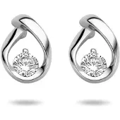 The Jewelry Collection Zilver Gerhodineerde Oorknoppen zirkonia 1333721