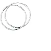 The Jewelry Collection Zilveren oorringen ronde buis 1001450