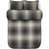 Marc O'Polo Dekbedovertrek Phia Black Flanel-240 x 200 / 220 cm | Lits-Jumeaux