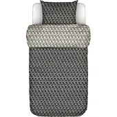 Marc O'Polo Dekbedovertrek Monogram Black Satijn-140 x 200 / 220 cm | 1-Persoons