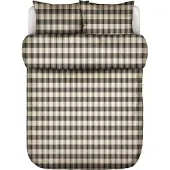 Marc O'Polo Dekbedovertrek Hillan Black Flanel-200 x 200 / 220 cm | 2-Persoons