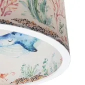 Elobra Kinderkamer hanglamp Meerestiere, dimbaar, multicolor, Kinderkamer, Kunststof, hanglamp