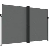 vidaXL Windscherm uittrekbaar 220x1000 cm antracietkleurig