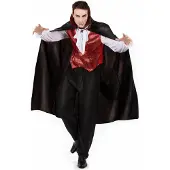 Generik Halloween vampierenkostuum voor mannen - Verkleedkleding - Large
