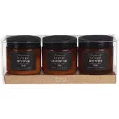 Excellent houseware Badesæt Charcoal Musk 200 ml 3 stk.
