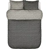 Marc O'Polo Dekbedovertrek Monogram Black Satijn-240 x 200 / 220 cm | Lits-Jumeaux