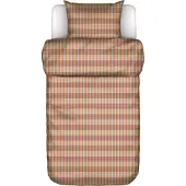 Marc O'Polo Dekbedovertrek Hillan Dark Coral Flanel-140 x 200 / 220 cm | 1-Persoons