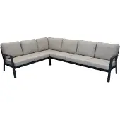AVH-Collectie Barolo hoek loungeset 3-delig aluminium antraciet