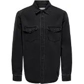 Only & Sons Overhemd 'BANE' grey denim
