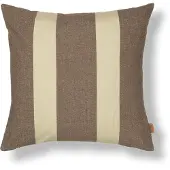 Ferm Living Strand Outdoor Kussenhoezen Carob Brown|Parchment