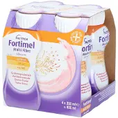 Nutricia Fortimel Multi Fiber 1.5kcal Aardbei Voedingssupplement Ondervoeding Flessen | 4 x 200 ml