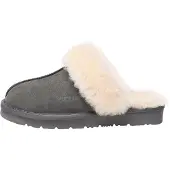 EVER AU Huisschoenen 'Raven' donkergrijs / wit