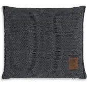Knit Factory Jesse Kussen - Antraciet - 50x50 cm