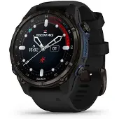 Garmin Descent Mk3i 43mm Smartwatch, titanium, grijs, DLC coating, siliconen band