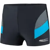 Aqua Speed Andy - Jongens Zwemboxer/ Zwembroek - Grijs/Blauw 152