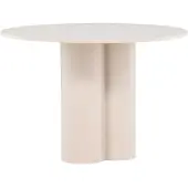 Venture Home Olivia eetkamertafel Ø110 cm beige.