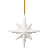 Villeroy & Boch Winter Glow kerstboomhanger ster Wit-beige