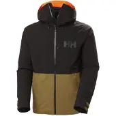 Helly Hansen Powderface, ski jas, meneer, zwart/lynx