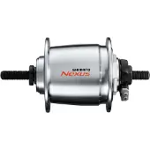 Shimano Dynamo naaf DH-C6000-1R 36 gaats 6V/1,5 Watt voor rollerbrake - zilver