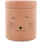 Trixie Thermos container - Mrs. Cat - Thermopot voor kinderen - 350 ML - RVS Thermobeker - Vanaf 4 maand - Roze