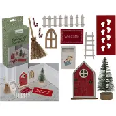 Out of the blue Christmas X-mas Elf Door Set