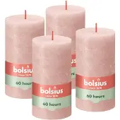 Bolsius stompkaars Rustiek (Ø6,8x13 cm) (set van 4)